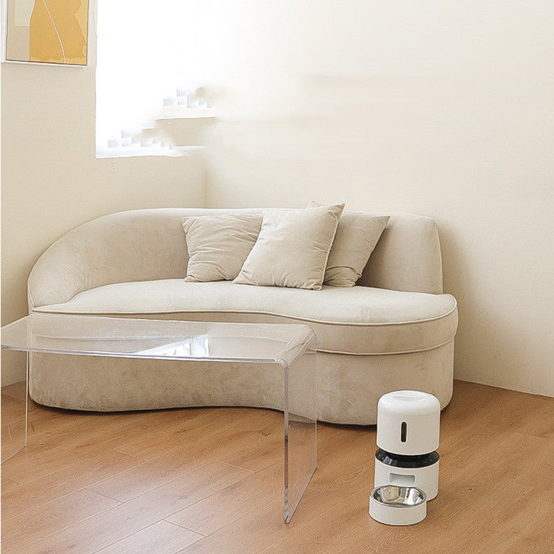 Capsule Style Automatic Pet Feeder With Double Bowl
