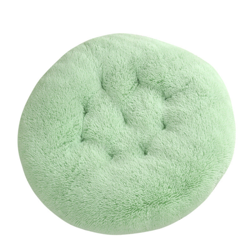 Plush Warm Round Pet Sleeping Mat Bed