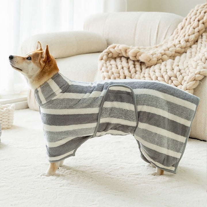 Pet Bath Robe Apparel Absorbent Drying Towel