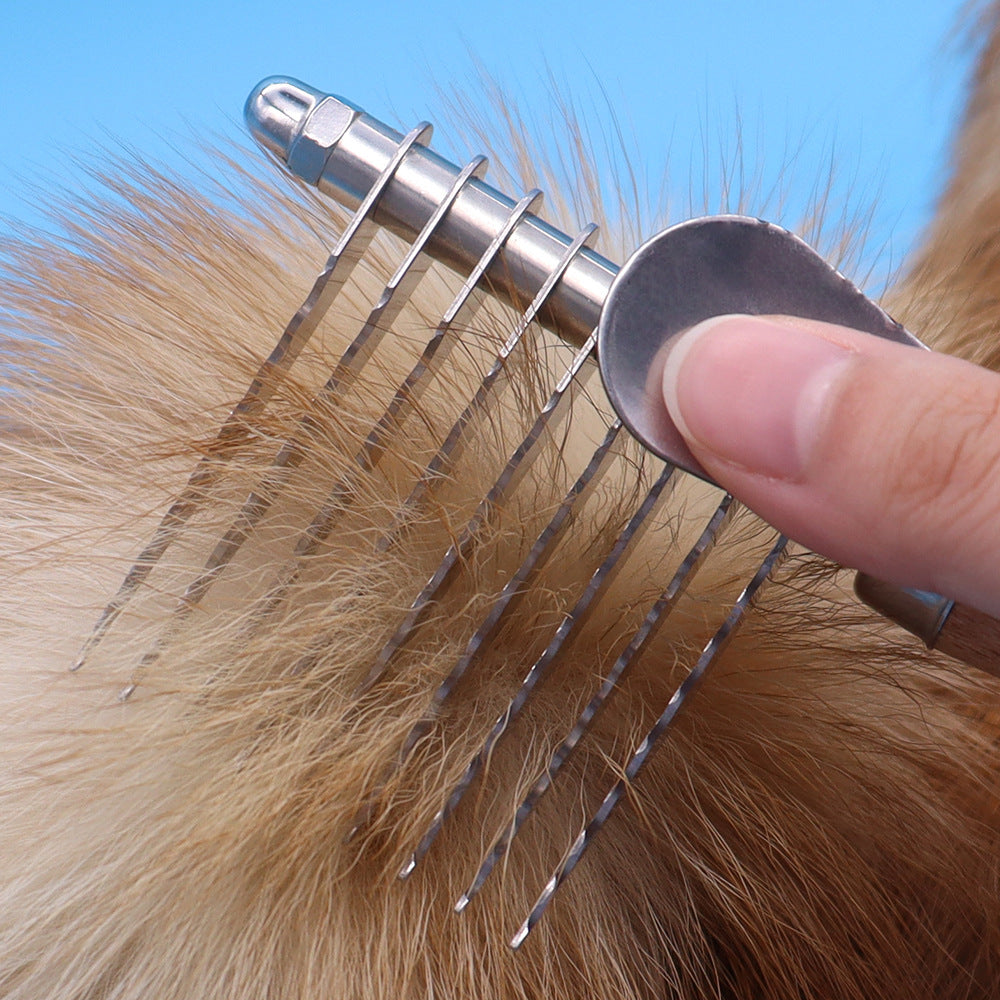 Pet Knot And Loose Fur Removal Grooming Brush