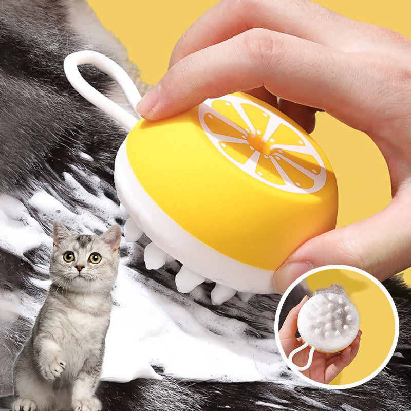 Pet 2 In 1 Silicone Spa Massage Grooming Brush