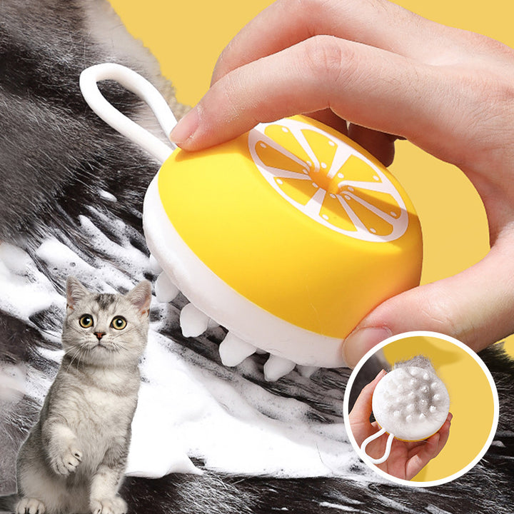 Pet 2 In 1 Silicone Spa Massage Grooming Brush
