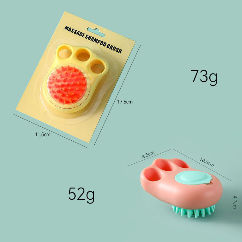 Pet Claw Bath Massage Comb Cleaning Brush Tool