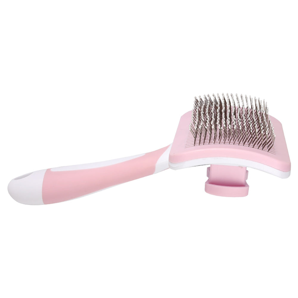 Pet Self Cleaning Slicker Grooming Brush One Click Hair Removal Tool