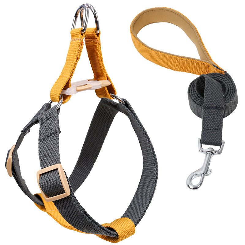 Colorful Pet Vest Style Drawstring Leash