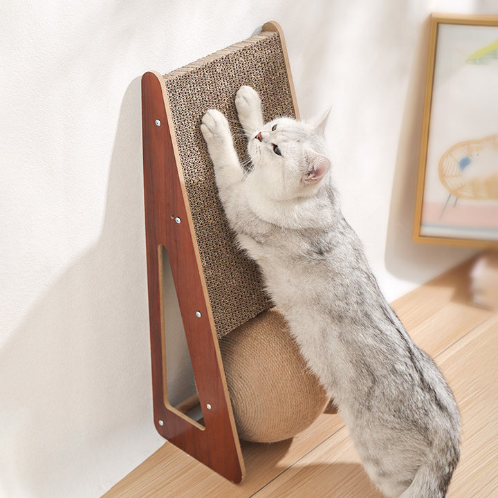 Pet Corrugated Paper Scratching Board Claw Care Interactive Toy