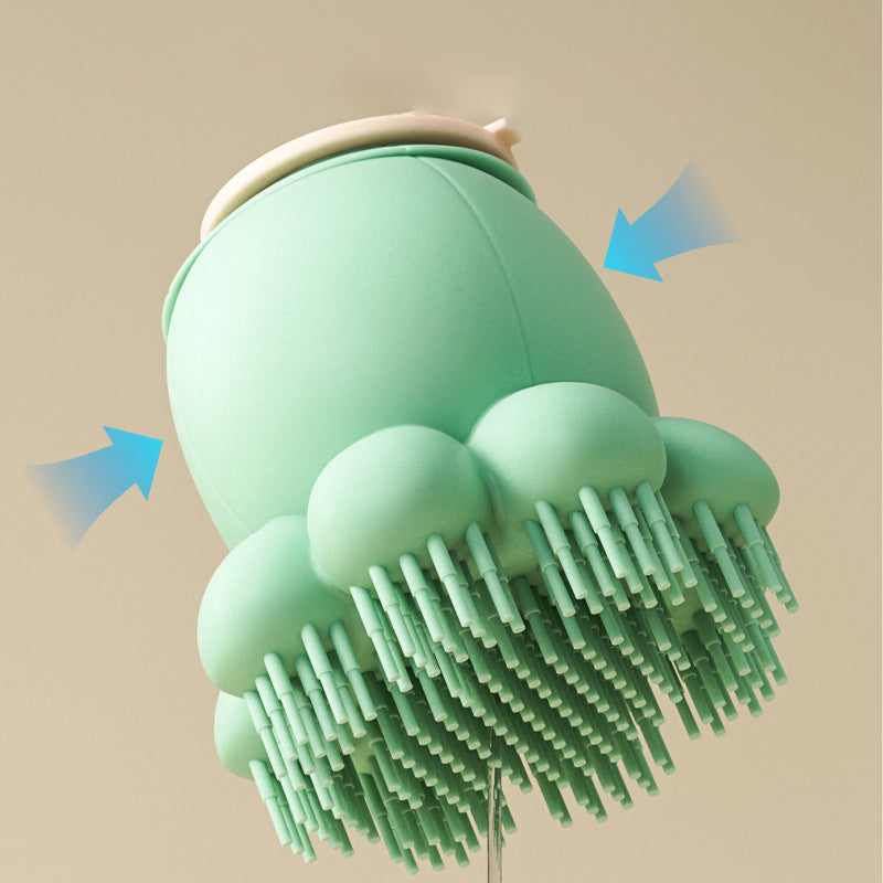 Pet Silicone Bath Massage Brush Shower Comb Tool