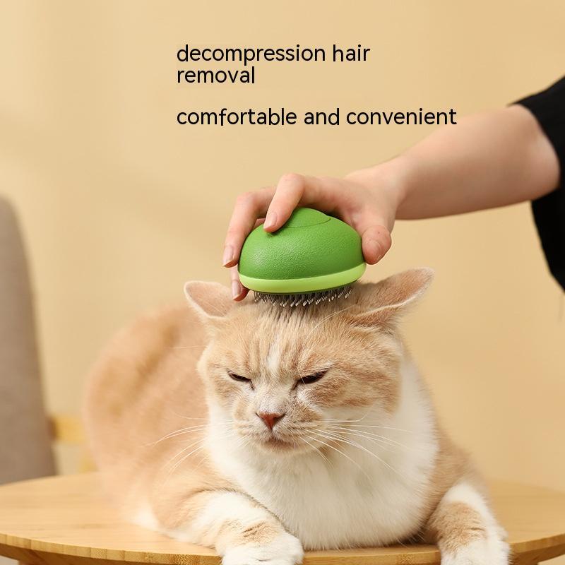 Pet Avocado Hair Removal Stainless Steel Grooming Brush
