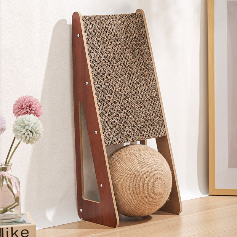 Pet Corrugated Paper Scratching Board Claw Care Interactive Toy