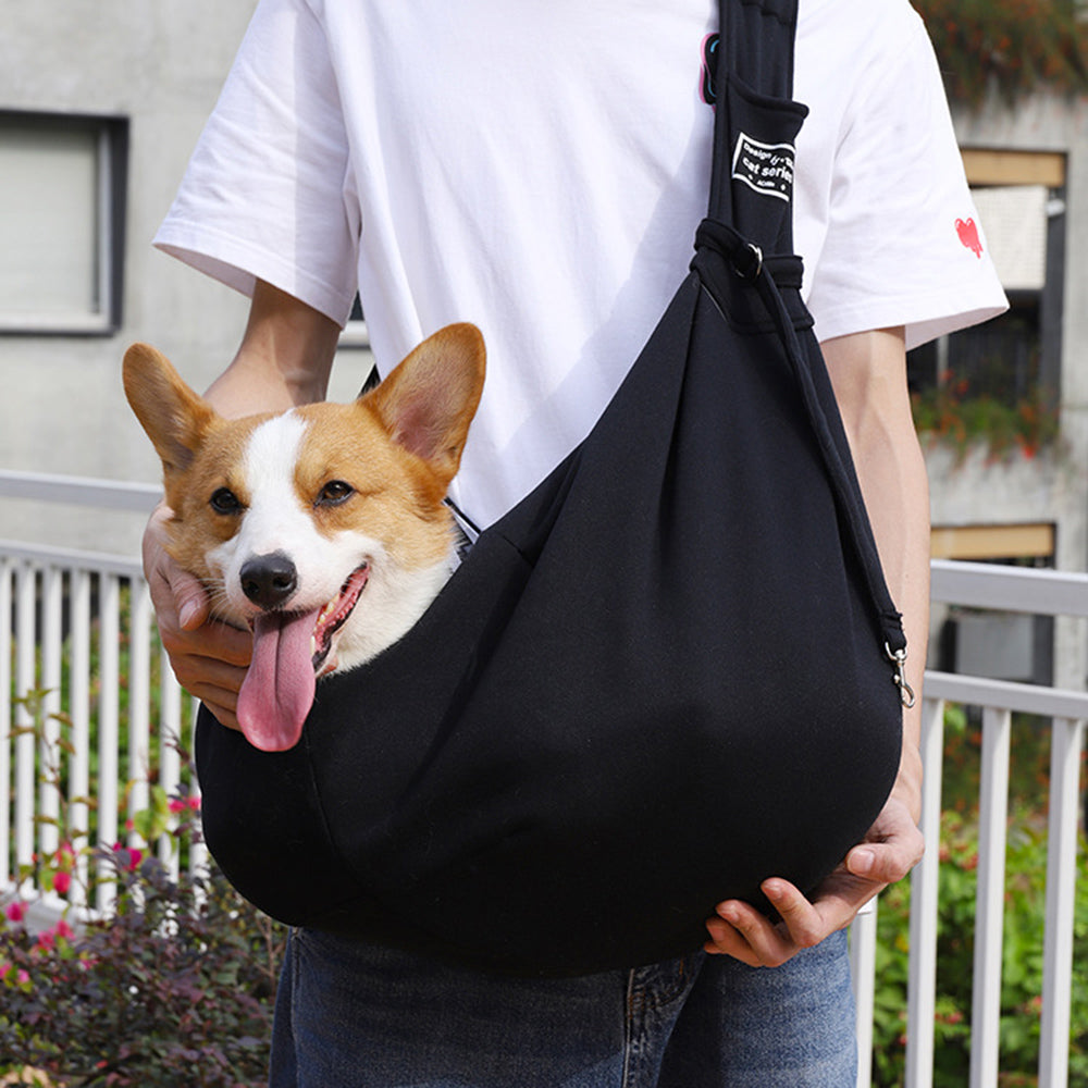 Cotton Pet Carrier Shoulder Tote Bag For Travel
