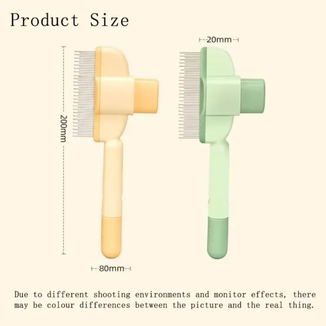 Pet One Click Hair Removal Anti Mite Grooming Brush