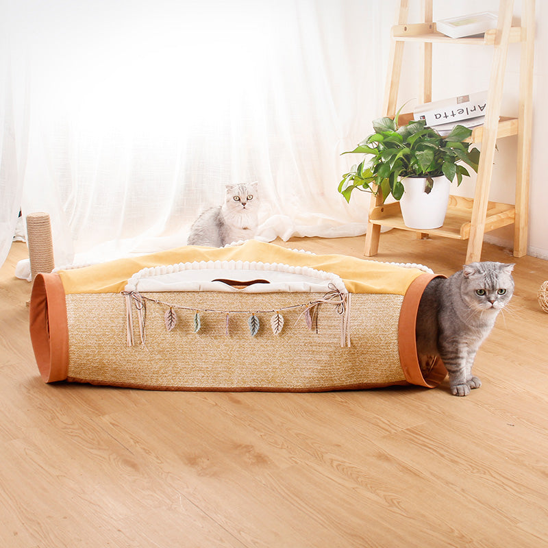 Pet Tunnel Roll Totoro Hole Interactive Play Toy