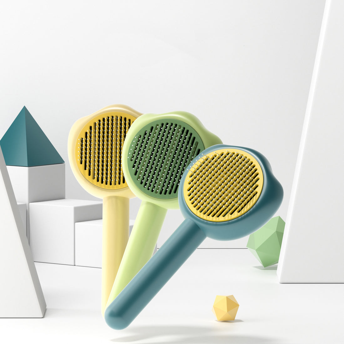 Pet Self Cleaning Needle Hair Removal Grooming Comb